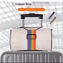 BWNK Luggage Strap Set Rainbow Color 2-Pack for Suitcase Backpack Trolley Bag Packing Binding Straps