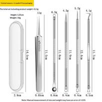 Ingrown Hair Tweezers Acne Blackhead Removal Needles Black Dots Cleaner Deep Cleansing Pore Cleaner Face Skin Care Tools A7