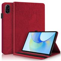 Tablet Funda for Honor Pad X9 Case 11.5 Inch Embossed Tree Flip Wallet Stand Case for Honor Pad X9 X 9 Case Cover Coque 11.5 For Honor Pad X9 raudona