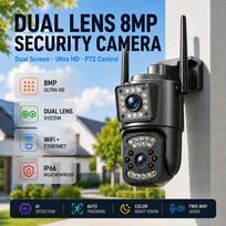 AIOOK V380 kamera lauko vandeniui atspari HD 15MP WIFI IP CCTV naktinio matymo dvipusė domofono išmanioji kamera PIR mobiliojo stebėjimo trijų objektyvų kamera WIFI Camera