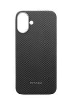 Pitaka Ultra-Slim Dėklas, Black/Grey Twill – iPhone 16 Plus