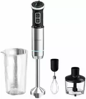 Cecotec Hand blender | Power Neutron 1100MAX Cream&Crush | Hand Blender | 1100 W | Number of speeds Adjustable | Turbo mode | Chopper | Black/Silver