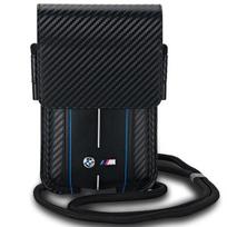 Krepšys BMW BMPSP15XMSCAKL Piniginės krepšys juodos spalvos Carbon Blue Stripes