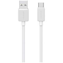 Kabelis USAMS KY Series US-SJ693 3A USB-C į USB-A 2m baltos spalvos