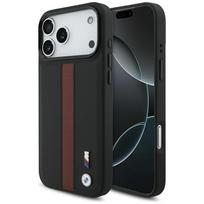 Dėklas BMW M Perforated Stripe Logo MagSafe Apple iPhone 17 Pro Max red