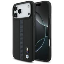 Dėklas BMW M Perforated Stripe Logo MagSafe iPhone 17 Pro Max mėlynas