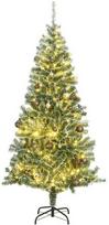 Dirbtinė Kalėdų eglutė su 300 LED/žaisliukais ir sniegu, 210cm