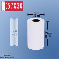 Thermal Cash Register Paper: 57x50, 57x40x30 Coreless, Full Box 80x80x60x50x4 for Supermarkets