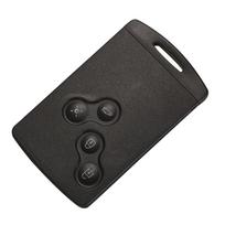 1 vnt. Juodas nuotolinio valdymo automobilio rakto korpusas, skirtas Renault Laguna/Megane/Scenic/Clio/Captur/Koleos 2009-2016(Tinka tik 4 mygtukų raktui) Style A