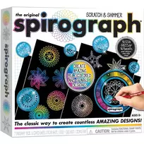 Spirograph Spirografas – braižymas ir blizgučiai (33002156)