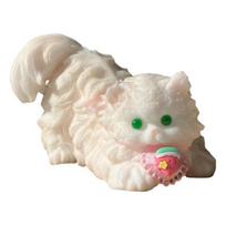 Realistic Cat Squeeze Toy Soft TPR Fidget for Stress Relief Cute Kitten-Shaped Decompression Gadget for Kids Adults rožinė
