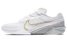 Nike React Metcon Turbo White Metallic Gold Women's CT1249-100 38.5