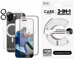 Panzer Glass „CARE by PanzerGlass“ – trijų funkcijų keraminis rinkinys – „iPhone 16 Pro Max“