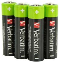 Verbatim Rechargeable Baterija NiMH AA 2500mAh Premium HR6 4vnt juodos spalvos 49517