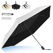 Botisone Folding UV Suitable for Sunny and Rainy Automatic Aluminum Alloy 400T Nylon Super Complete Sun Heat 25cm Compact Heatstroke Sunburn 6 with balta