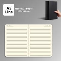 A4/A5/B5 Diary Book Kraft Cover Notepad Portable Sketchbook  Gift A5-Blank