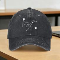 Siberian Husky Punch Hand Friendship Fist Bump Dog Lovers Sun Baseball Cap  Vintage Unisex Unisex Washed Trucker Hat Baseball Caps One Size