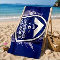 Giron-de Football Crest Printed Microfiber Beach Towel, Soft And Absorbent, Quick-Dry, Ideal for Summer Travel, Beach Essential, Swimming Pool 70cmx140cm(27x55inch)