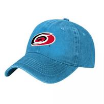 Carolina Hurricanes Džinsinio audinio beisbolo kepuraitė su komandos logotipu, skirta gerbėjams ir sporto entuziastams blue
