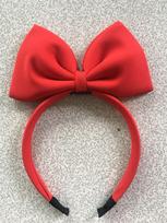 Stirnband Kinder Mädchen Kinder Baby Scrunchy Haar Kopf Reif Band Accessoires Kopfschmuck Kopfbedeckung Ornament raudona