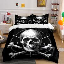 Skull and crossed bones. Bedding sets Duvet cover sets Duvet covers Pillowcases(1*Duvet Cover 2*Pillowcases without duvet insert) 135x200cm