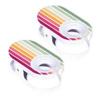 Versatile Non-Slip Design Cup Holder Plastic White 2 Pc Size#2pcs