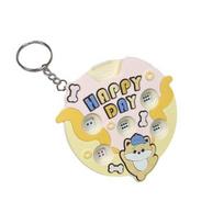 Dice Wheel Game Lightweight Keychain Pendant ABS 1 Pc geltona