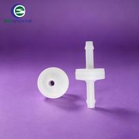 SINOONE 3/16 Inch PVDF Body Ozone FKM Diaphragm Check Valve Block Reverse Flow in Water Treatment Ozone Dosing Lines PVDF
