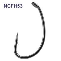Bent Back Barbed Carp Hook High Carbon Steel Flattened Hook Body Reverse Bottom Fishing Barbs European Style River Lake (as the picture,8-50 pieces)