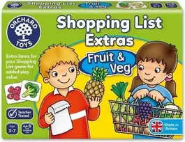 Oxford University Press „Orchard Toys“ – pirkinių sąrašo priedai: vaisiai ir daržovės – (600090)