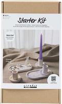 Diy Kit „Pasidaryk pats“ rinkinys – dervos liejinys – 3 žvakidės ir 2 padėklai (977539)
