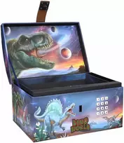 Dino World Dinozaurų pasaulis – lobių skrynia su kodu, garsu ir šviesa – (0413441)