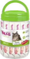 Truly - Kačių kreminis laižomas tunas ir bonitas 30 x 14 g