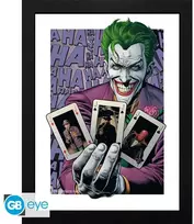 Plakatas DC COMICS - Įrėmintas paveikslas „Džokerio Haha kortelės“ (30x40) x2