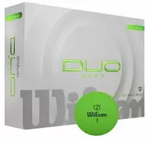Wilson DUO minkštas golfo kamuoliukas – žalias – 12 kamuoliukų