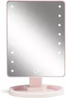 Gillian Jones - Holivudo veidrodis su lietimui jautriu ekranu, LED apšvietimu ir USB-C - Rosa
