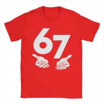 Humor 6 7 Christmas Six Seven Meme T-Shirts Men O Neck 100% Cotton T Shirts  Short Sleeve Tee Shirt Gift Clothing S