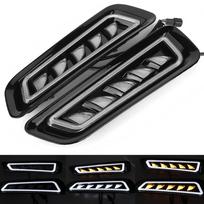 2 vnt. LED dienos žibintai Signalinis žibintas 3 spalvos Tinka Ford F150 17 19 gray