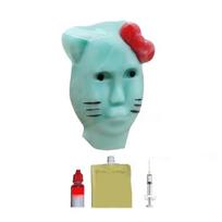 1/2Pcs Aliens Pimple Popping Fidget Toy with Toolkit Reusable Kids Teens Adults Stress Relief Cartoon Male Aliens Face Acne Popping Game B