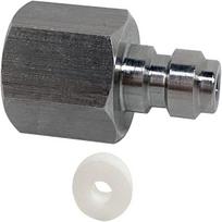 Universal 8mm Quick-Disconnect Plug Adapter, Stainless Steel 1/8  NPT Female Thread, PCP Paintball Charging Fittings with