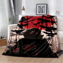3D N-Naruto Cartoon Anime I-Itachi Flannel Blanket Soft Warm Throw Blanket for Bedroom Living Room Bed Travel Camping Picnic Kid 75x90cm
