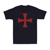 Deus Vult Knights Templar Cross Crusader Fancy Vintage Men's Cotton T-Shirt Unisex T-Shirt S