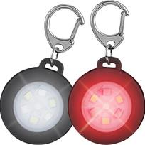 2 Pack Dog Lights for Night Walking, Rechargeable LED Dog Collar Light 3 Glowing Modes,Adjustable Flashing Dogs Collar for Small Medium Large Dogs Pack of 2 gray