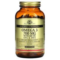 Solgar, Omega3, EPA & DHA, Double Strength, 700mg, 120 softgels