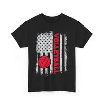 Volleyball American Flag Volleyball Player Women Men Vintage Shirt L