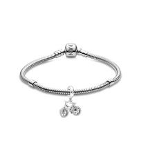 Pandora dviračio rinkinys 925 sidabro apyrankė Unisex apyrankė ZT24092226A Box+Shopping Bag,17