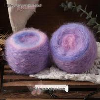 Kaleidoscope Gradient Mohair Yarn: Hand-knit DIY Knitting Crochet Balls, Fine Spun