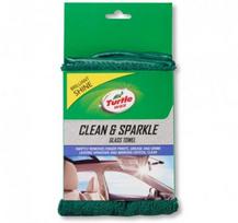 TURTLE WAX Dual Action Clean&Sparkle Rankšluostis, šluostė stiklui, 37x39cm