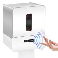 Automatinis tualetinio popieriaus dozatorius, išmanus bekontaktis vonios audinių laikiklis su naktiniu apšvietimu ir USB įkrovimu, maitinamas baterijomis pilka spalva