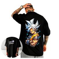 Dragon Ball Son Goku Ultra Instinct Marškinėliai Unisex Y2K Anime Grafinis Spaudas Grynos Medvilnės Apvalia Kaklo Laisvalaikio Aukštos Gatvės Mados Viršutiniai Drabužiai M